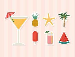 summer party set vector