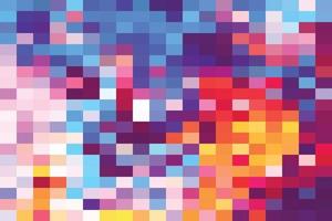 Abstract mosaic background vector