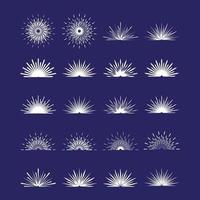 Sunburst vector set