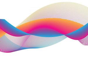 Abstract wave background vector