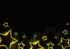 Abstract Glossy Neon Star Background. Vector Illustration