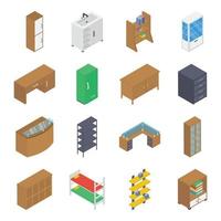 Household Furniture Elements vector