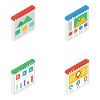 Website User Interface vector