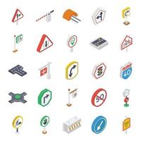 Road Symbols Elements vector