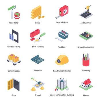 Trending Construction Elements vector