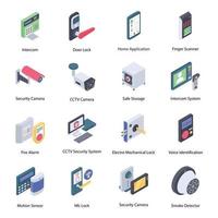 Home Security Elements vector
