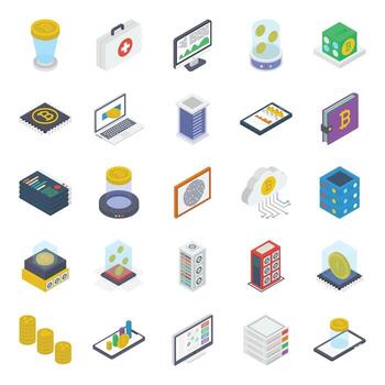 Trending Bitcoin Elements vector