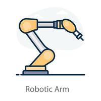 Robotic Industrial Arm vector