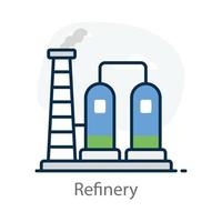 Oil Refinery Factory vector