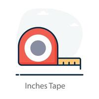 Measuring Inches Tape vector