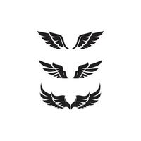 Wings logo animal bird eagle falcon for Business and design animal wings Vector fast bird symbol icon fly