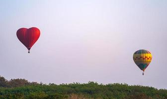 Balloon on blue sky photo