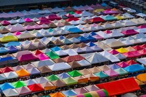 Colorful night market in Thailand photo