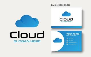 Cloud logo design. Vector illustration