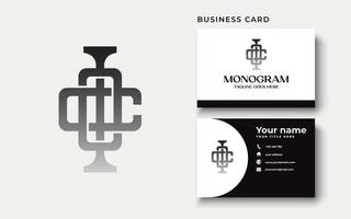 Monogram CO, OC, C, O vector logo in a modern line style