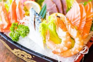 Sushi and sashimi photo