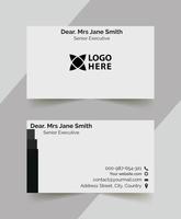 Business Card Template Abstract Sample Design vector