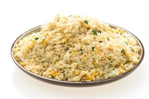 Fried rice in white plate photo