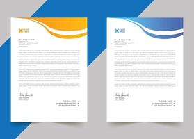 Modern letterhead template design for your business vector