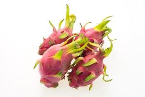 Dragon fruit on white photo