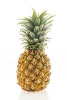 Pineapple fruit on white photo