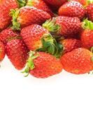 Strawberry fruit on white photo