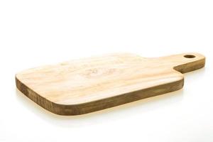 Brown wooden cutting board photo