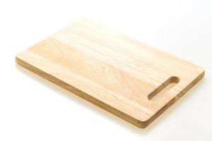 Brown wooden cutting board photo