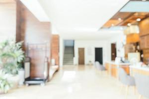 Abstract blur hotel lobby interior photo