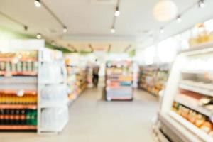 Abstract blur and defocused supermarket retails and shopping photo