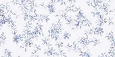 Light blue vector abstract template with leaves.