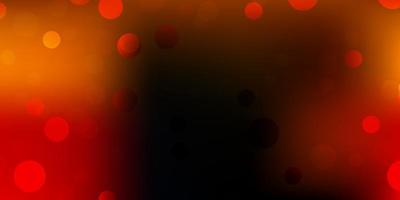 Dark orange vector texture with memphis shapes.