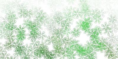 Light green vector abstract artwork with leaves.