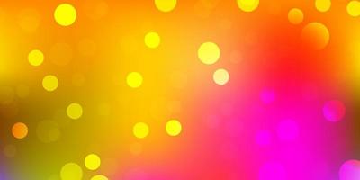 Light multicolor vector template with circles.