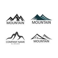 logotipo de icono de montaña vector