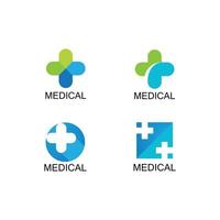 logo medico de salud vector