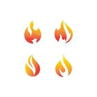 Fire flame Logo vector