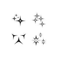 sparkling icon template vector