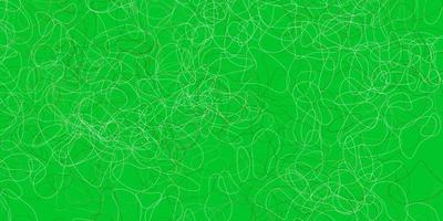 Light green, yellow vector backdrop with chaotic shapes.