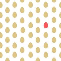 Seamless pattern with easter eggs vector