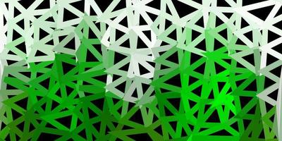 Dark green vector gradient polygon design.