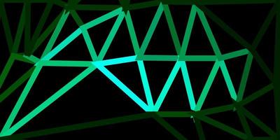 Light green vector abstract triangle pattern.