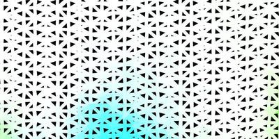 Light green vector triangle mosaic pattern.