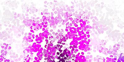 Light purple, pink vector pattern with abstract shapes.