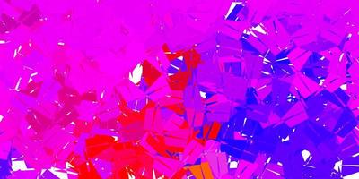 Dark pink, red vector abstract triangle pattern.