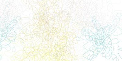 Light blue, yellow vector template with abstract forms.