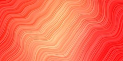 Light Red vector pattern with curved lines.