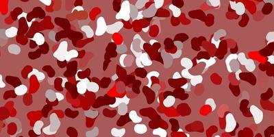 Light red vector pattern with abstract shapes.