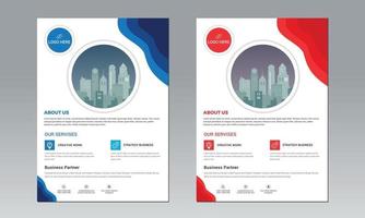 Modern Flyer Design. Poster flyer pamphlet brochure cover design layout space for photo background, vector illustration template in A4 size.