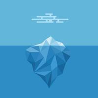 Iceberg concept. Vector illustration